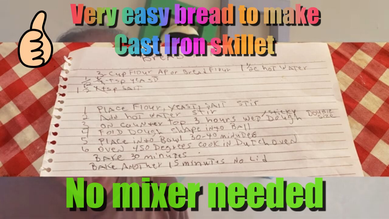 Easy 4 ingrediant no mixer light and airey homeade bread