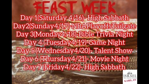 FEAST WEEK DAY 4