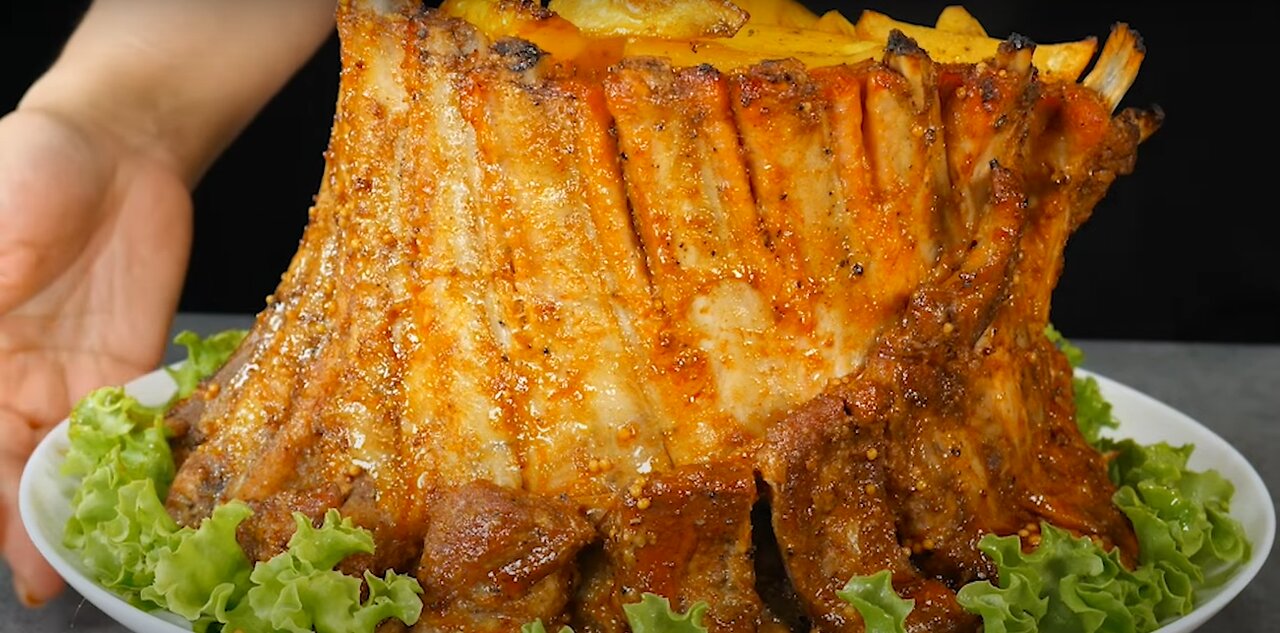 🔥I'm not frying pork ribs anymore! 💯AWESOME recipe for oven meat! MEGA DELICIOUS AND BEAUTIFUL! A