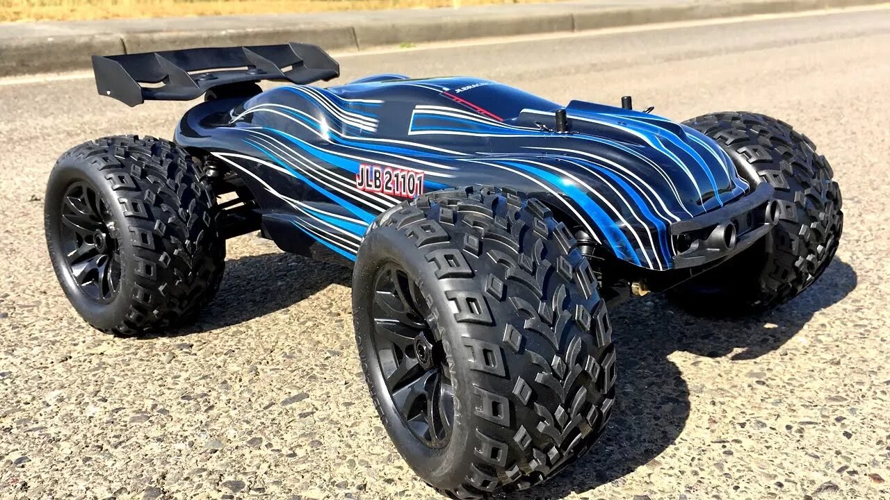 JLB Racing Cheetah Brushless RC Truggy With New 120A ESC Maiden Run