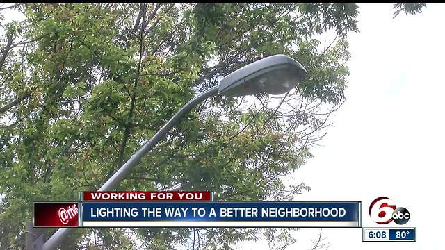 Haughville neighbors hope new streetlights will decrease crime