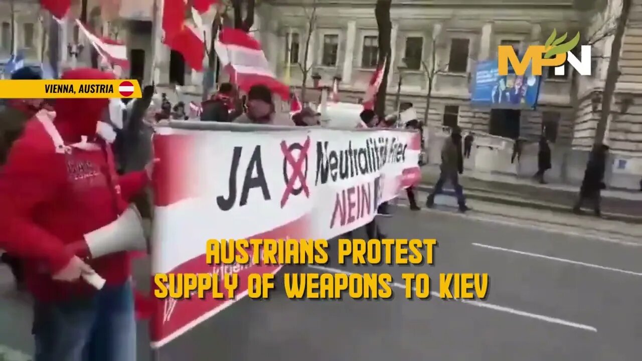 Austrian's March for Neutrality on Ukraine