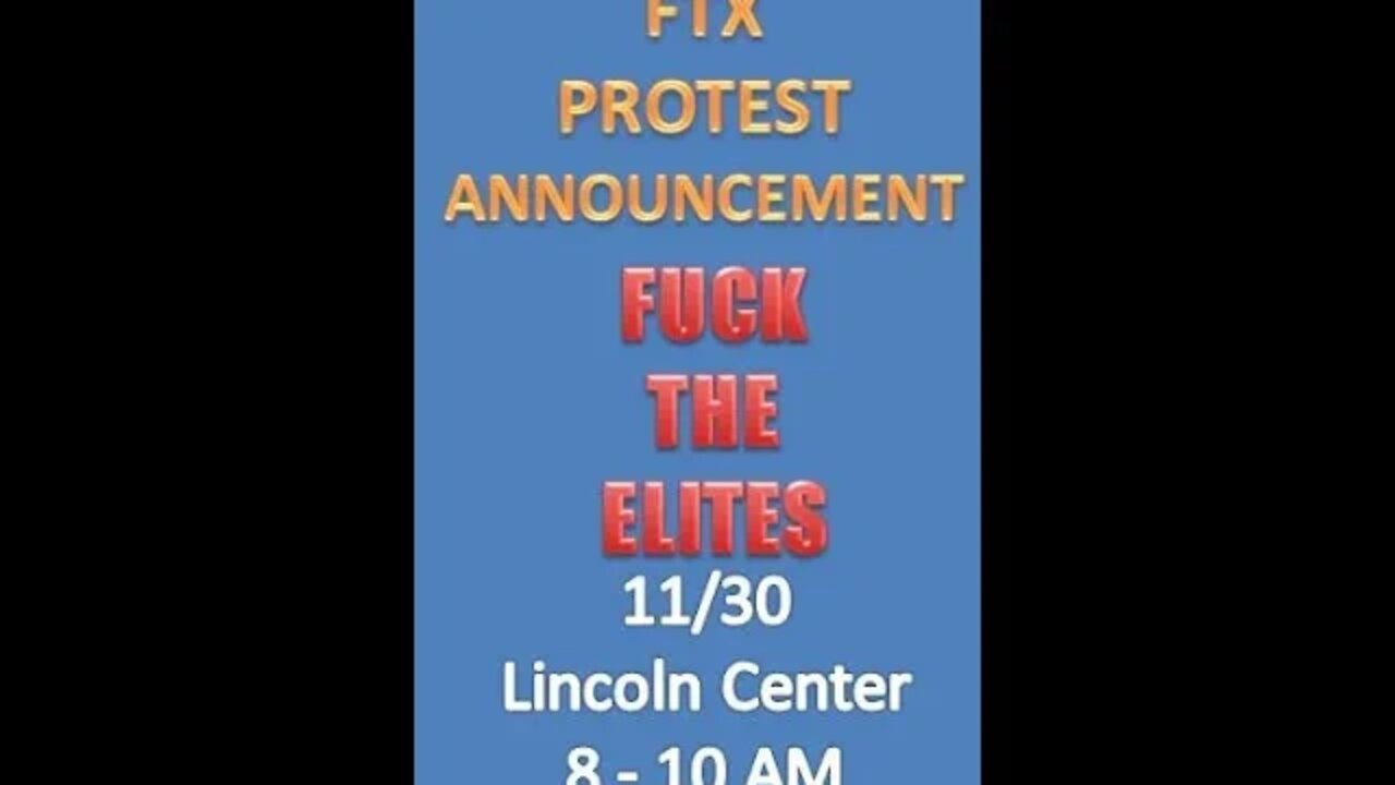 11/30 NYC FTX protest announcement