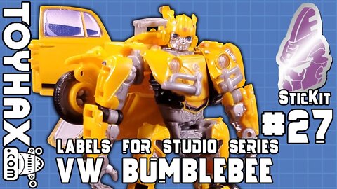 TOYHAX Labels for Studio Series VW Bumblebee | SticKit #27