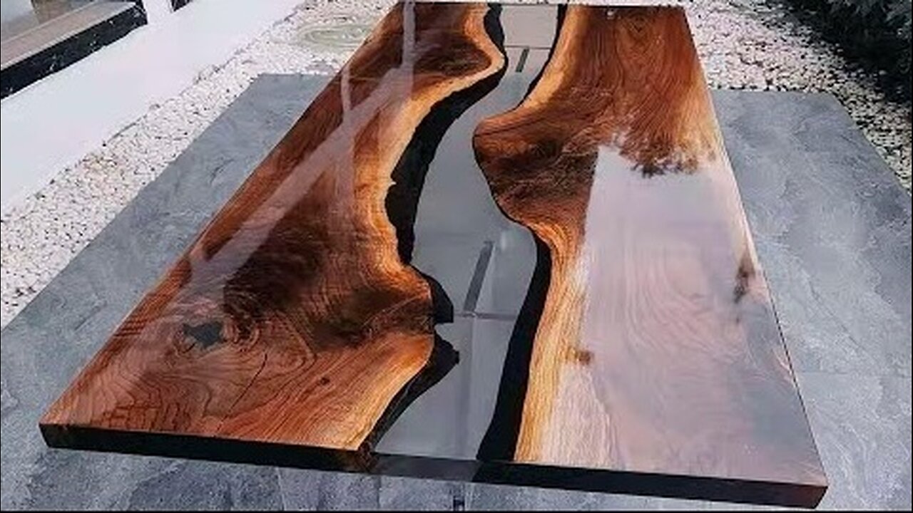 Epoxy slab table. Several great ideas for you from our masters.