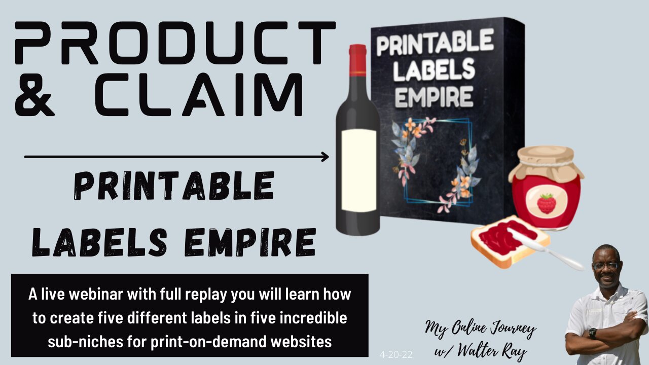 Product & Claim | Printable Labels Empire | Step-by-Step on Creating Labels to Resell on Esty