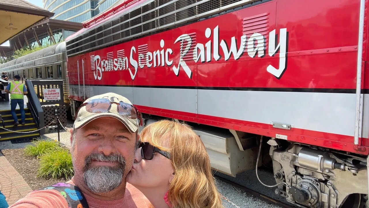 Taking a ride on the Branson Scenic Railway