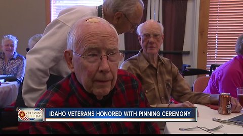 Veterans honored in Meridian with pinning ceremony and surprise performance