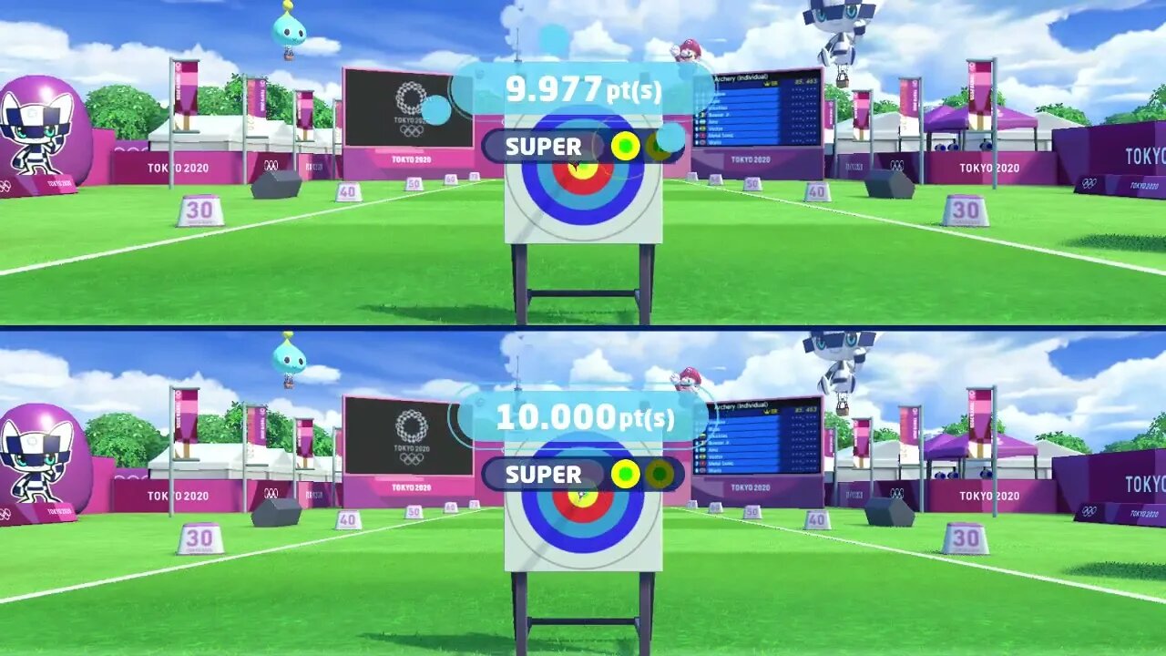 Olympic Archery on Mario and Sonic Olympics