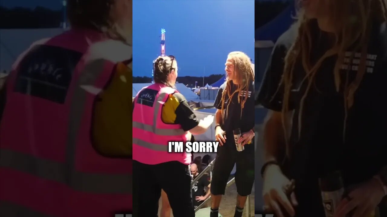 Security guard accidentally stops the wrong person 😂 #security #backstage #replayethat #replaye #fyp