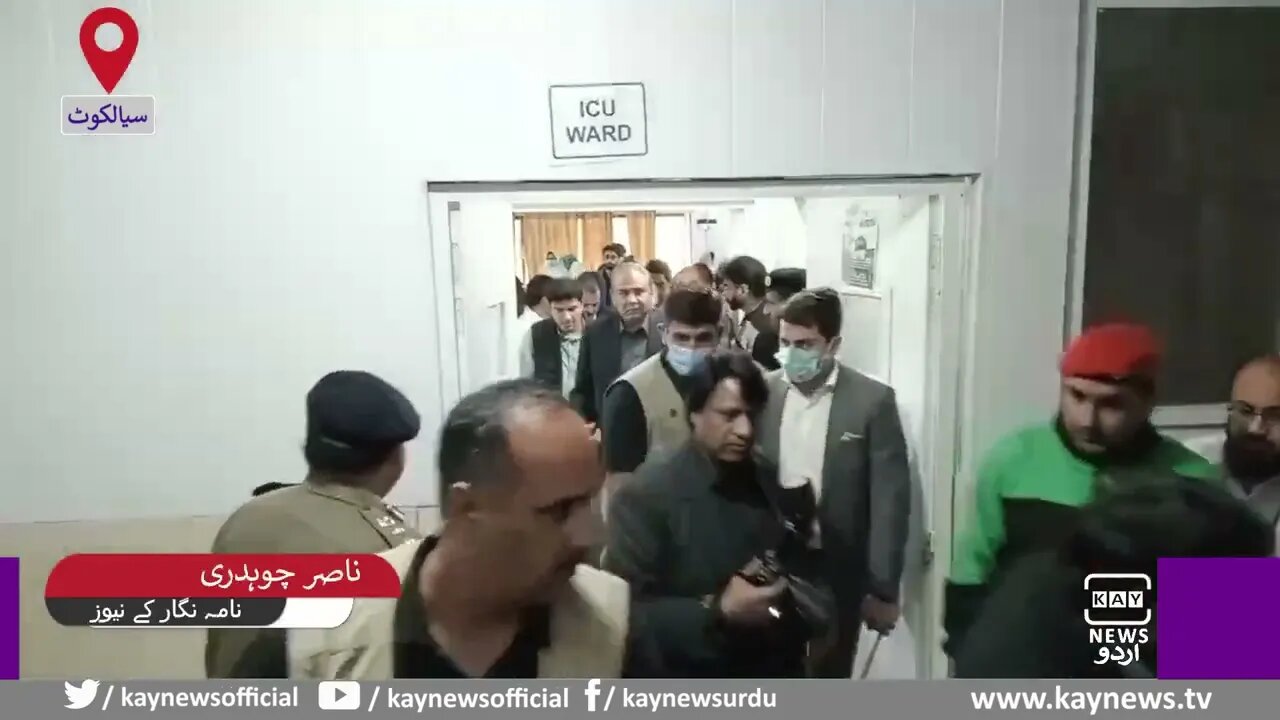 وزیر اعلی کا دورہ سیالکوٹ شہر میں جاری ترقیاتی کاموں کا جاٸزہ