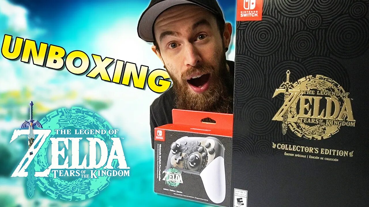 Zelda Tears of the Kingdom Collectors Edition & Pro Controller UNBOXING!