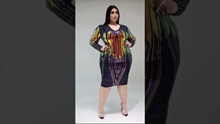 fashion women beautiful and elegant plus size