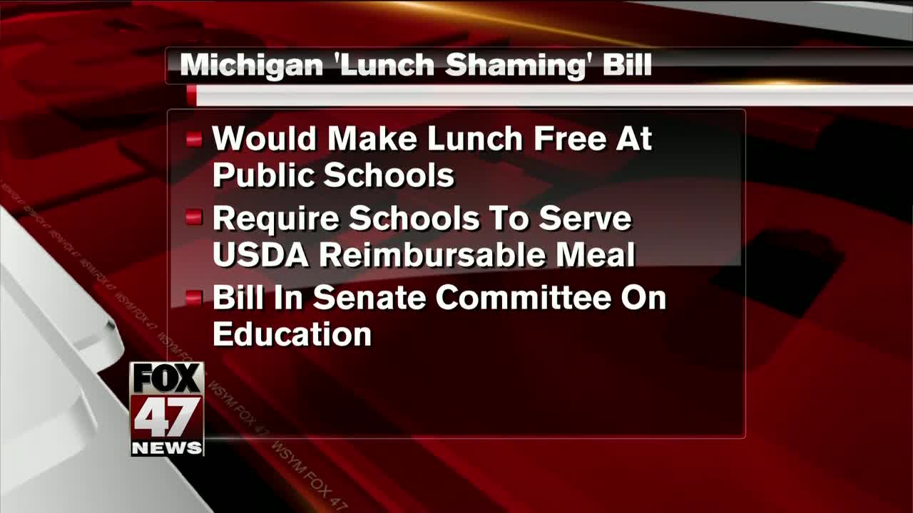 Michigan bill would end student 'lunch shaming'