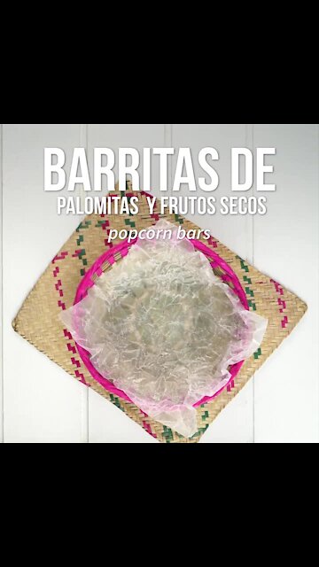 Popcorn and Dried Fruit Bars