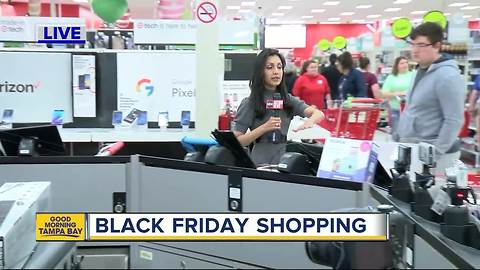 Black Friday shopping underway at Target