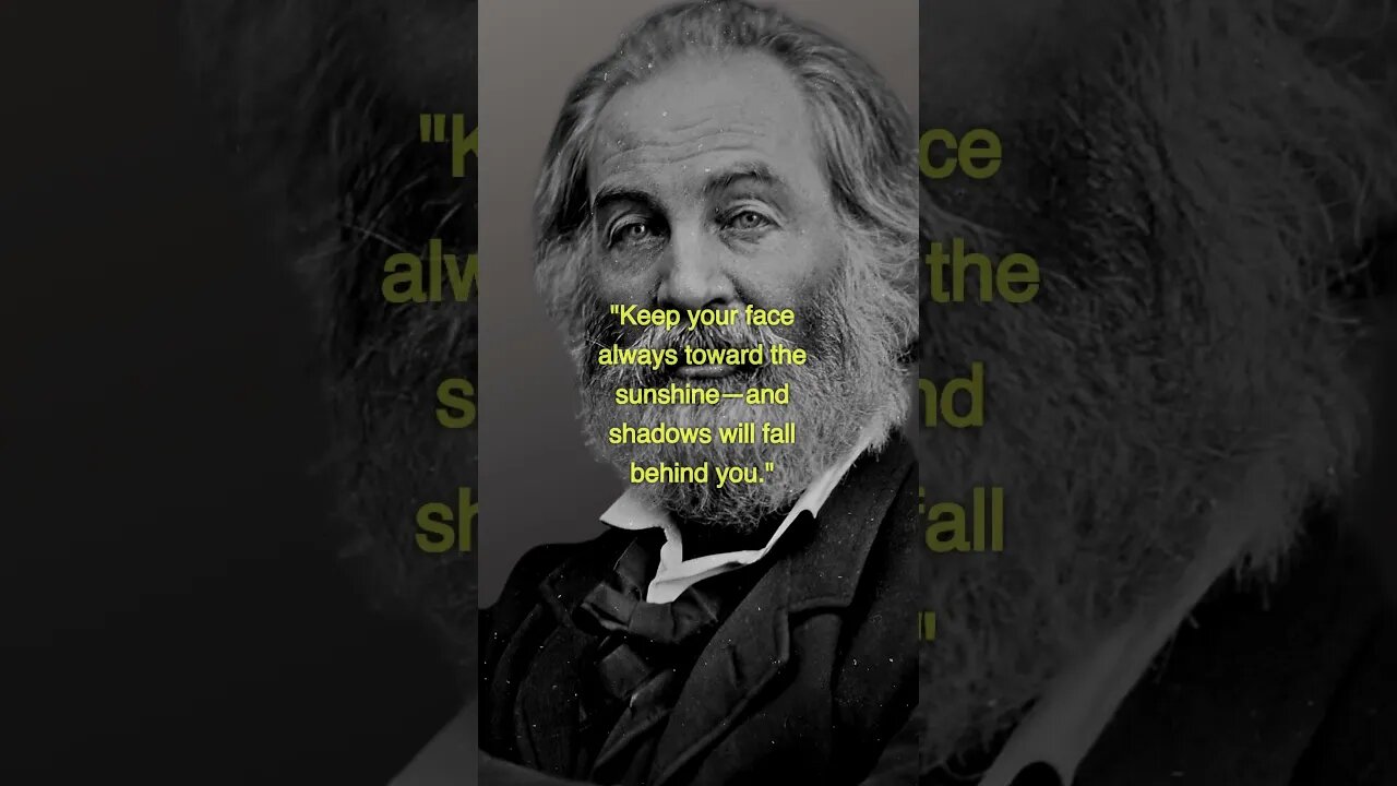 INSPIRATIONAL QUOTES BY Walt Whitman's - Best Quotes #quotes #shorts