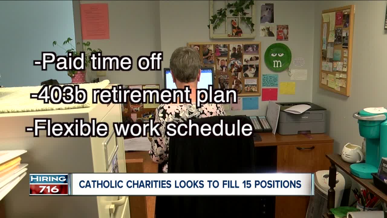 Catholic Charities hiring 15 employees