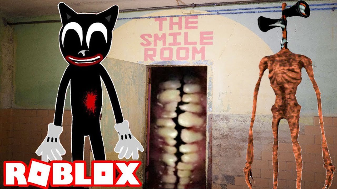 Roblox Scary Stories 2021 CARTOON CAT vs SIREN HEAD