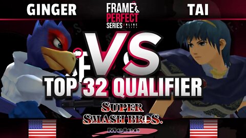 FPS3 Online - Ginger (Falco) vs Tai (Marth) - Melee Top 32 Qualifier