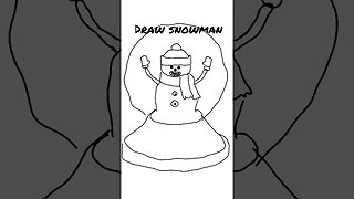 Draw WOMP Snowman #drawing #art #snowman