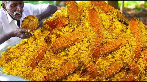 King lobstar biryani cooking in village