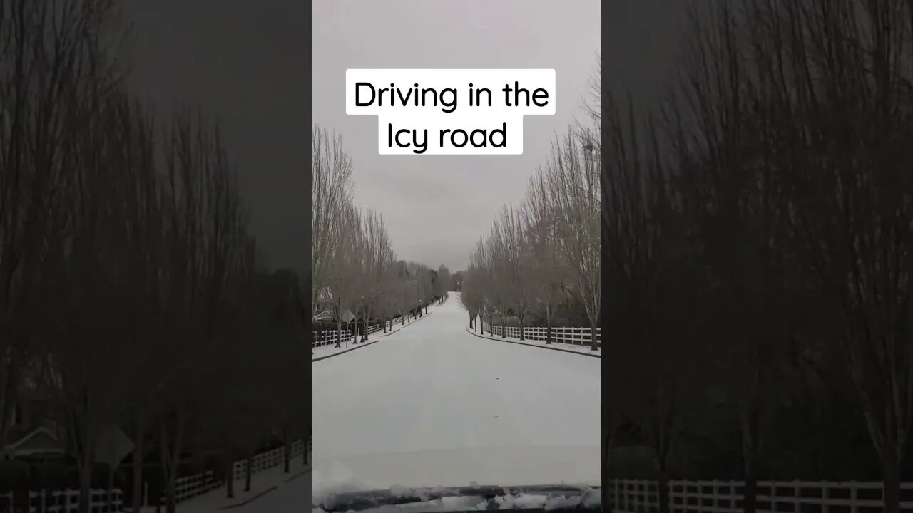 Driving in the Icy road ❄️❄️❄️