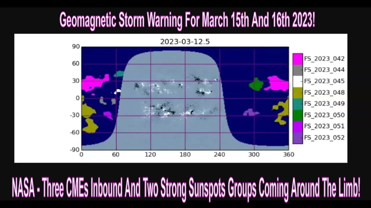 NASA - Three CMEs Inbound And Two Strong Sunspots Groups Coming Around The Limb!