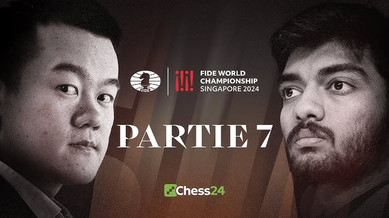 ÉCHECS | 7ᵉ Partie du CHAMPIONNAT DU MONDE FIDE | Ding Liren vs Gukesh Dommaraju [Flokossama]