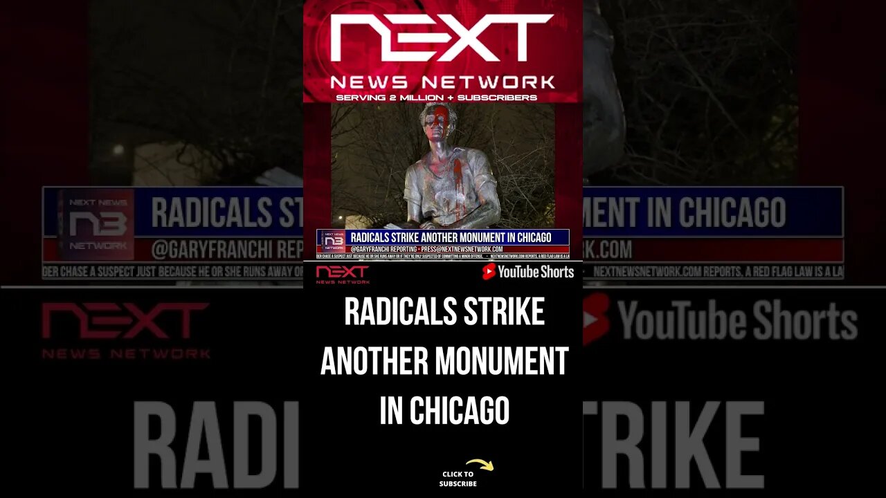 Radicals Strike Another Monument In Chicago #shorts