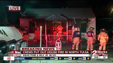 Tulsa fire crews investigating cause of early morning house fire