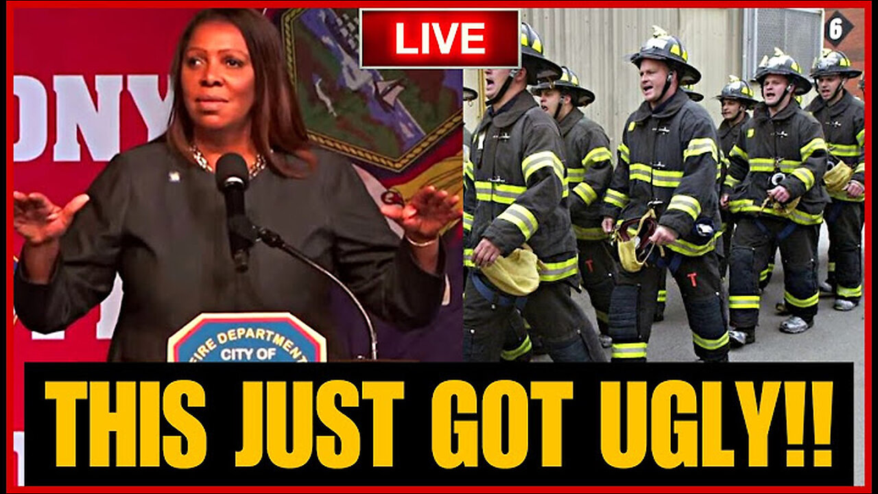 NYC Fire Fighters PROTESTS Begin After Letitia James DEMANDS Revenge For Being Booed Live