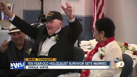 105-year-old Holocaust survivors gets married