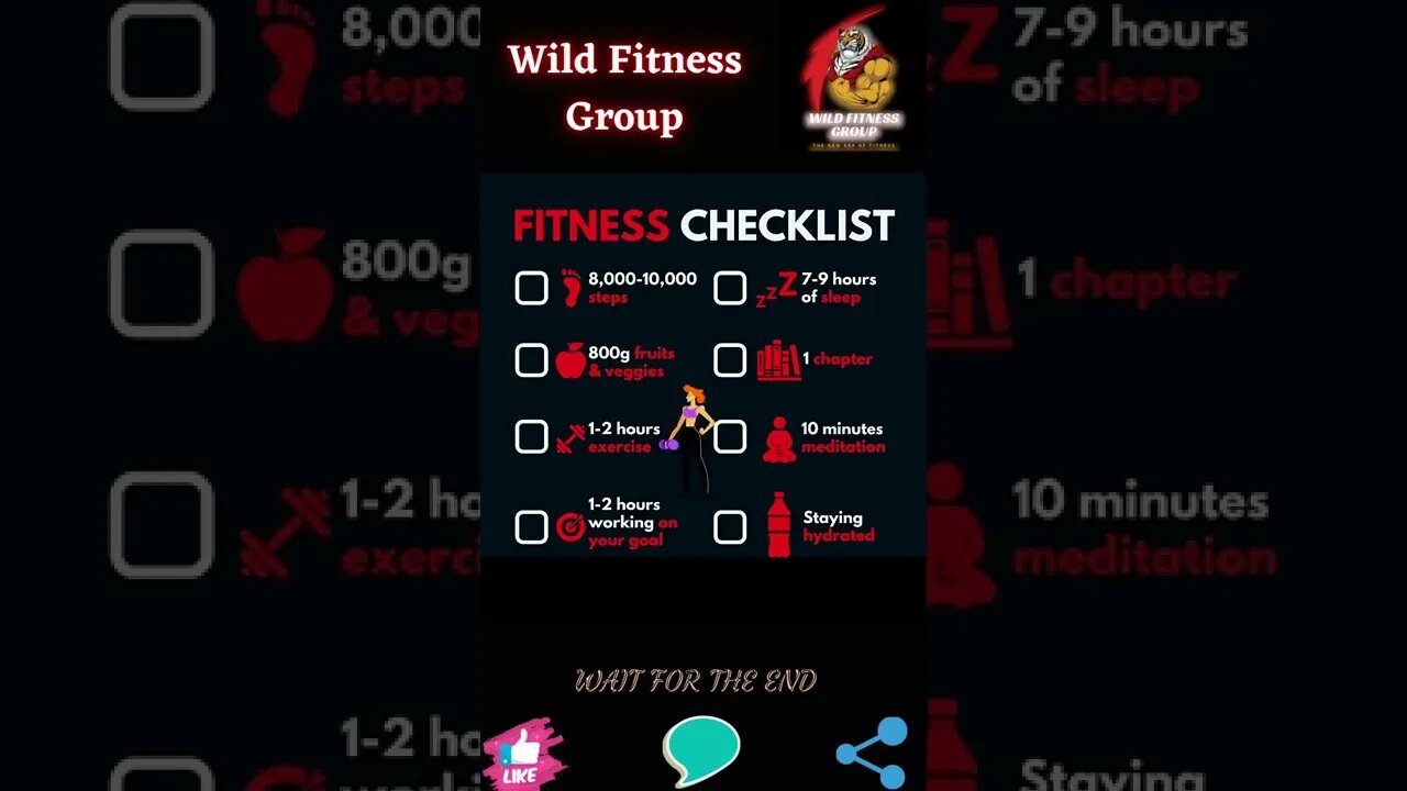 🔥Fitness checklist🔥#shorts🔥#wildfitnessgroup🔥28 December 2022🔥