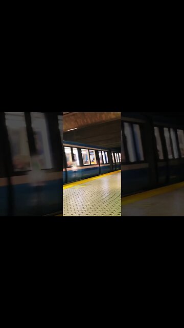 Awesome departure from Peel metro #shorts #viralvideo #montreal #publictransport #travel