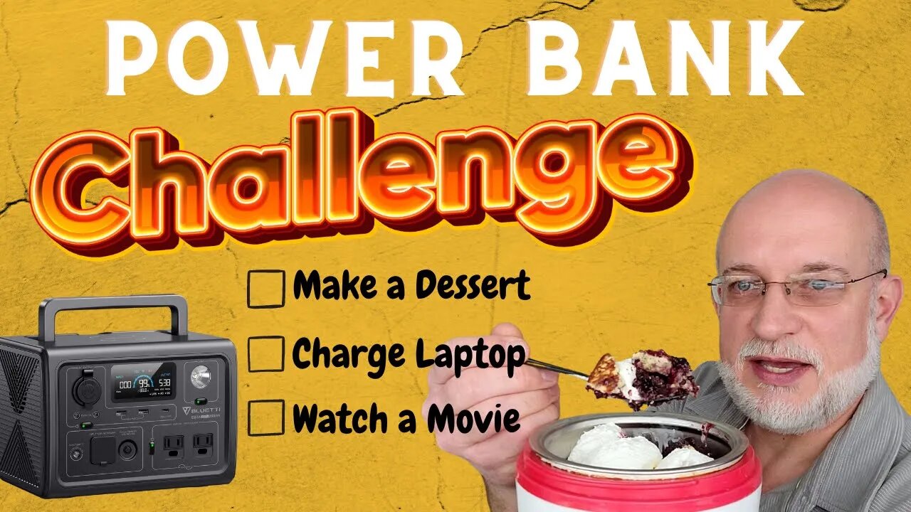 Bluetti EB3A - Charge a laptop, make dessert, watch a movie