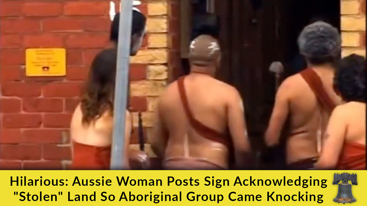 Hilarious: Aussie Woman Posts Sign Acknowledging "Stolen" Land So Aboriginal Group Came Knocking