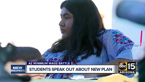 Students speak out over Arizona's new minimum wage battle