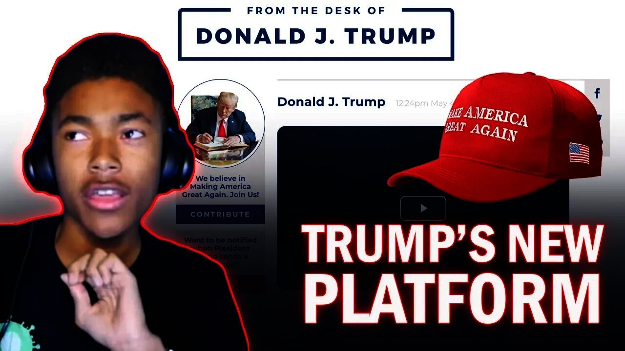 TRUMP LAUNCHES NEW PLATFORM