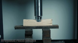 Hydraulic Press Wood EXPLODES