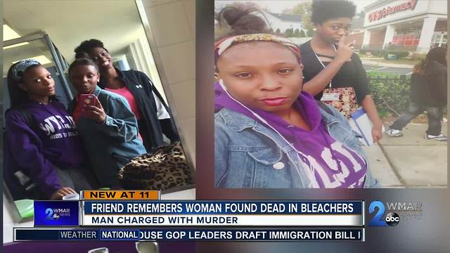 Friend remembers woman found dead in bleachers