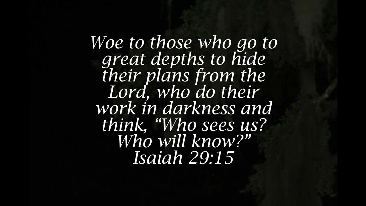 We Cannot Hide Our Secrets From God