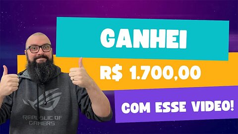 Ganhei R$ 1.700,00 Com Esse Vídeo ! A Arte de Vender Esperança!