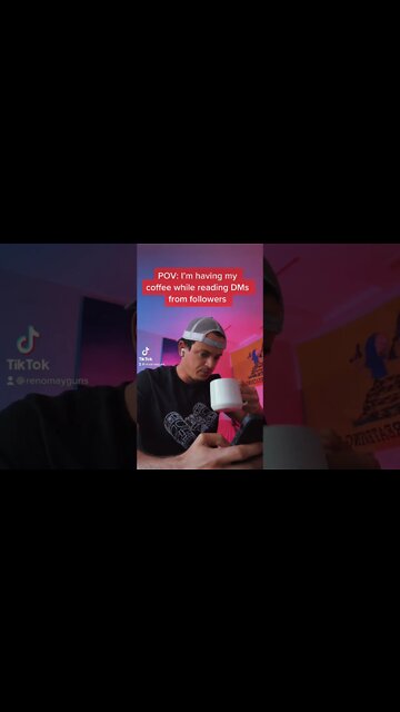 POV: I’m drinking my morning coffee while reading DMs from followers #shorts