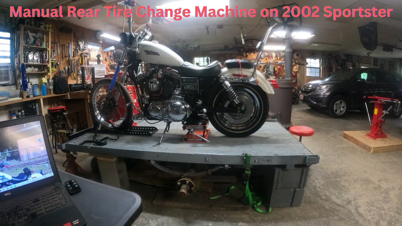 Manual Rear Tire Change Machine on 2002 Sportster