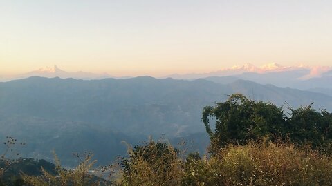 Fresh video of mountains in Nepal with less snow|langtang and manapathi