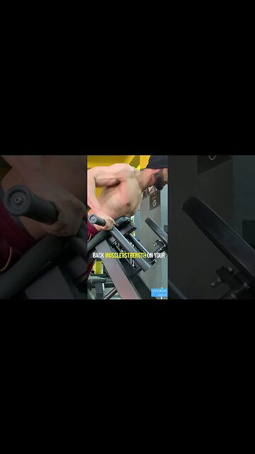 engage entire BACK using chest supported T BAR row #shorts #youtubeshorts