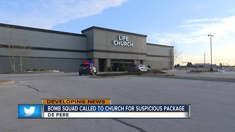 Bomb squad responds to De Pere church