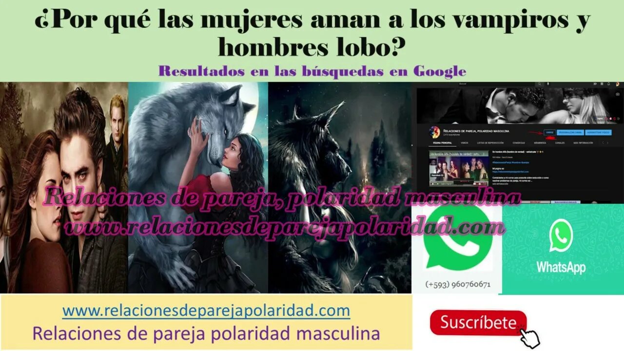 Por qué las mujeres aman a los vampiros y hombres lobo