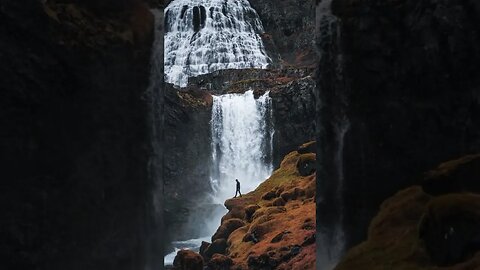 Dynjandi Waterfall Iceland